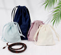 Eco Friendly Packaging Pouch Jewelry Protect and Storage Personalized Flannel Velvet Drawstring Bag Suede Gift Bags