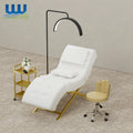 Union Win Custom Synthetic Leather Modern Beauty Spa Salon Folding Curved Lash Bed