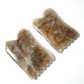 Huiying Certificate Supplier Eco Friendly Spiky Concave Beauty Smoky Quartz Gua Sha