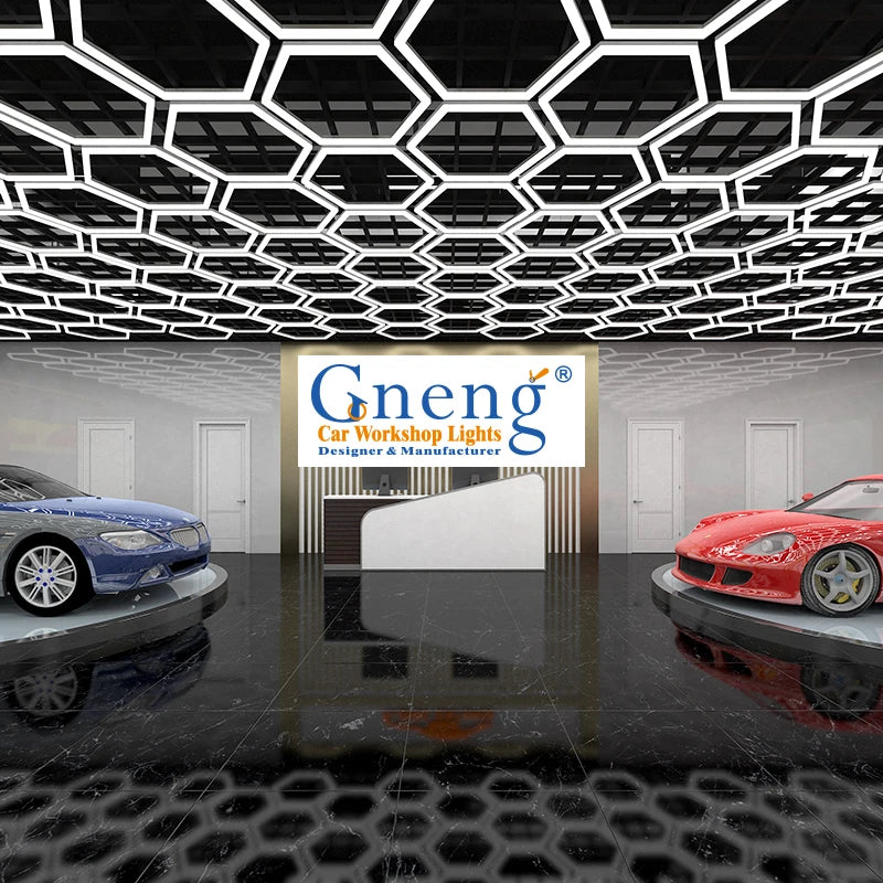 Hot Sale Working Led Lights for Room Decoration Hexagonal Automotive Showroom Led Lights
