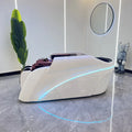 Custom Packaging White Electric Shampoo Bed Wash Chair Backwash Massage Salon Shampoo Bowl and Chair Recline