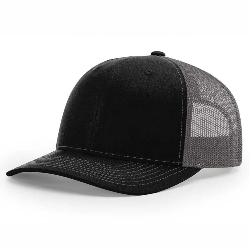 Wholesale 6-Panel Mesh Trucker Hats with Curved Brim Custom Embroidery Logo Multi-Color Options Fishing Ready