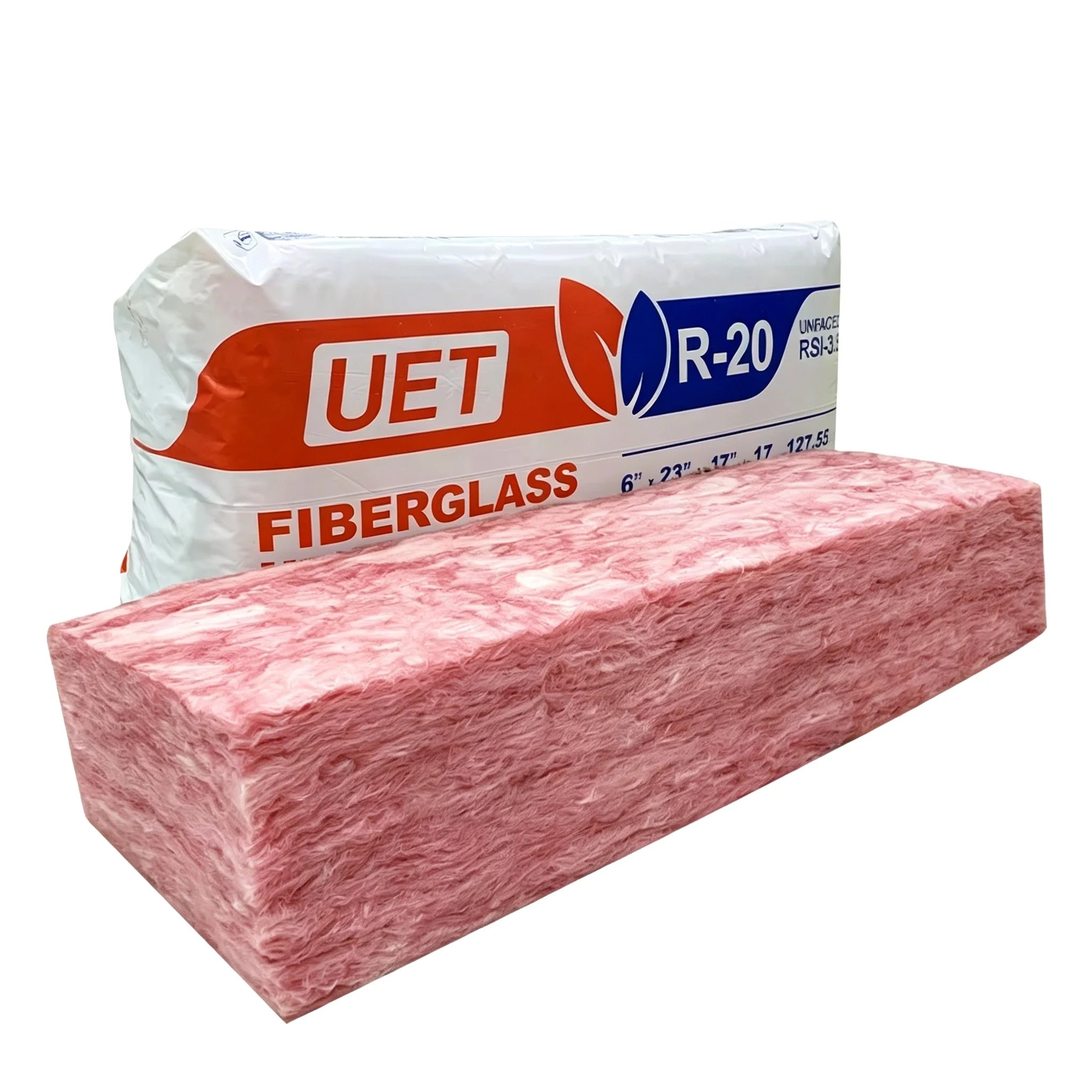 UET Canada Market Very Good Price pink Glass Wool Thermal Insulation Batts R30