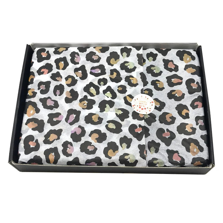 Leopard Pattern Soft Tissue Wrap Paper for Gift Box Packaging