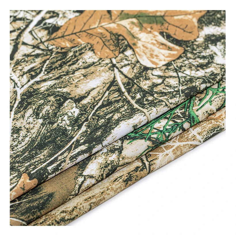 94%Poly 6%Sp Knitted Mesh Digital Printing Water Resistant Realtree Camouflage Lightweight Outdoor Garment Fabric for Girls Ice