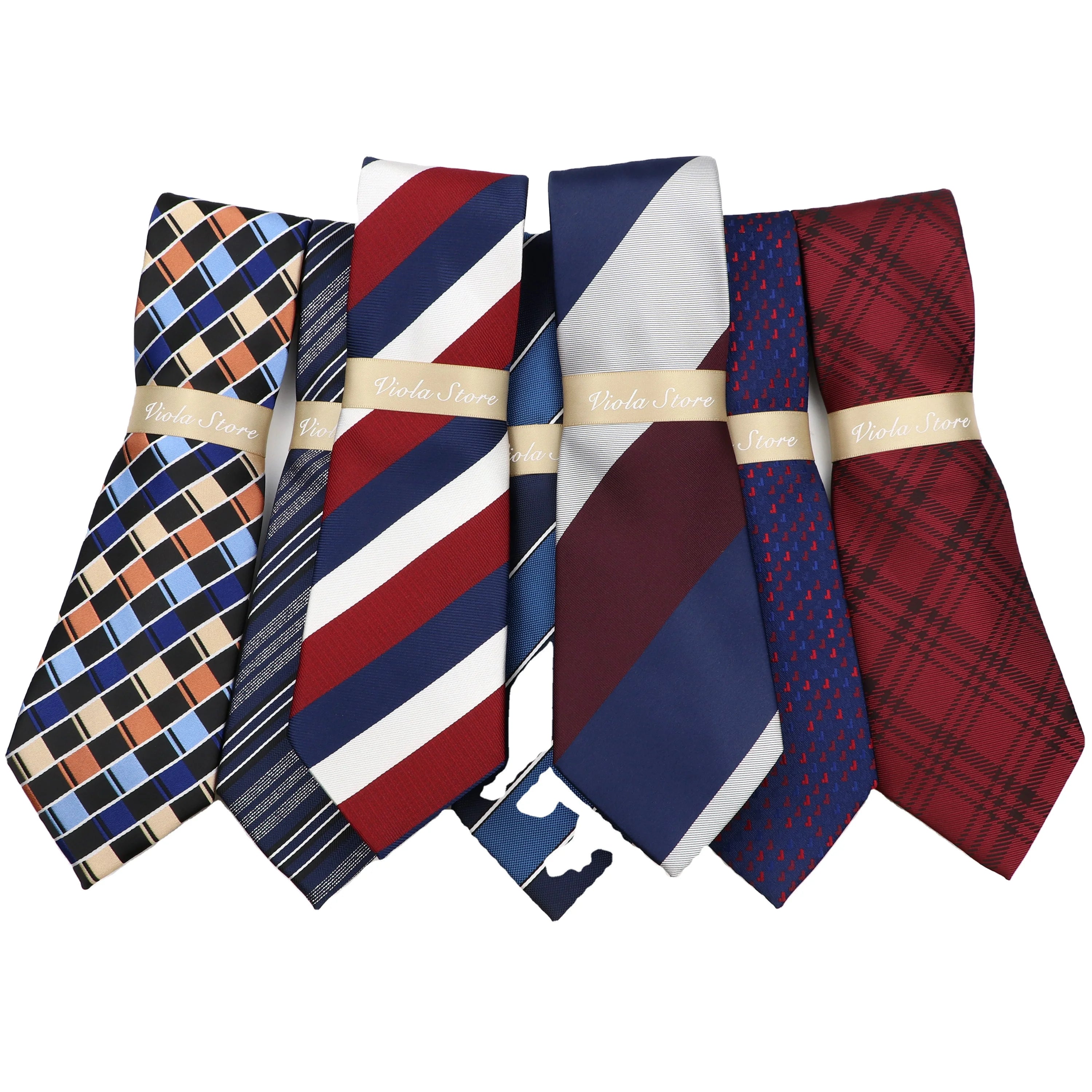 Fashion Plaid Striped 8cm Polyester Necktie Men Suit Formal Classic Tie Office Business Tuxedo Shirt Cravat Gift Male Accessory
