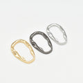 Metal Oval Hardware Bikini Black Connector for Swimwear Accessories Branding Waterproof Gold Metal Accessories for Bikinis