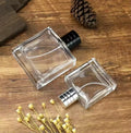 Hot Sales 50ml 100ml Clear  Thick Empty Bottle Easy Crimp Neck Perfume Bottle With Aluminum Cap