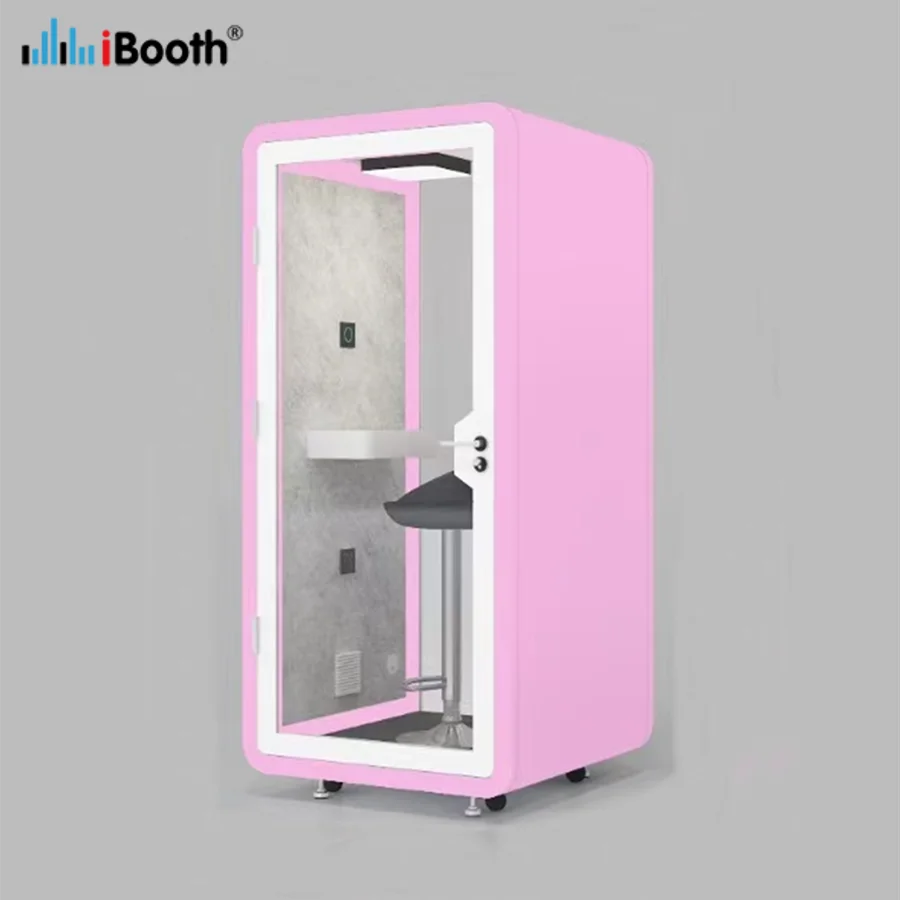 Modern Acoustic Movable Sound Panels Office Booth Factory Price Privacy Cabin for Office Hotel Living Room Steel