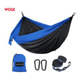 Woqi Portable  Lightweight Nylon Hammocks with 2 Tree Straps for Outdoor Hiking Camping Travel