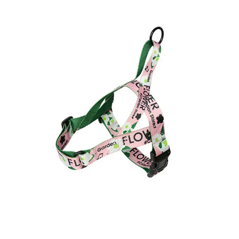 Maychan Custom Logo Pattern High Quality Personalized Pet Harness Sets Collar and Leash Waterproof Dog Harness Set