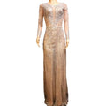 Luxury See Through Sequin Crystal Mermaid Wedding Party Dress Ladies Floor Length Evening Gown Women Prom Dresses Plus Size