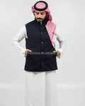 Custom Islamic Vest Arab Winter Men Waistcoat Black Shalwar Kameez Waistcoat
