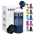 Personalized Tumblers 16oz Stainless Steel Drink Chiller Laser Engrave Soda Can Cooler with Bottle Opener