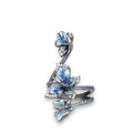 Trendy Fashion Brass Alloy Triple butterfly Ring Womarn Finger Rings