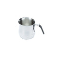 2025 Kitchen Stainless Steel AISI 304 18/10 Milk Jug Set 4 Cups Serving Induction Compatible 3 Ply Base Silicone Covered Handle