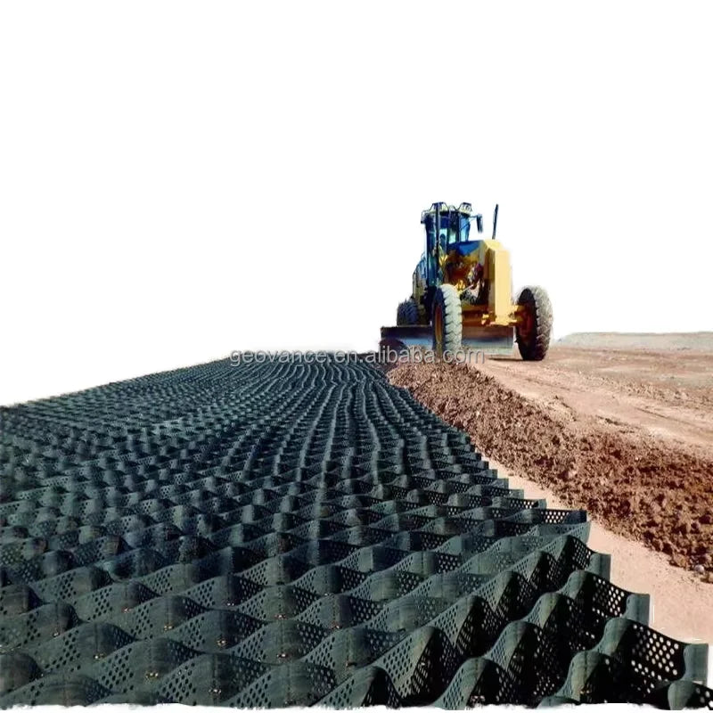 HDPE Geocell Retaining Wall for Slope Protection Earth Driveway Gravel Grid for Retaining and Slope Stability