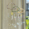 Hot Sale Colorful Crystal Hanging Sun Catcher with Chain Pendant Ornament Balls for Window Charm
