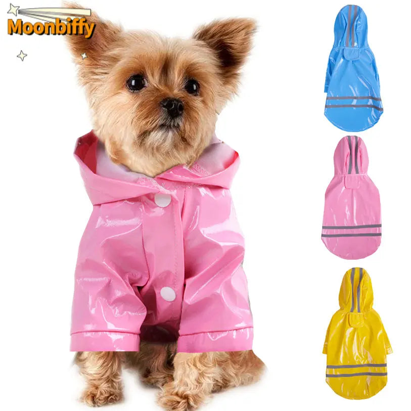 Summer Outdoor Puppy Pet Rain Coat Hoody Waterproof Jacket Plastic Camping Dog & Cat Apparel Wholesale