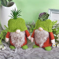 Cross-border Christmas Decoration Rudolph Dwarf Figure Green Simulation Goblin Fleshy Gnome
