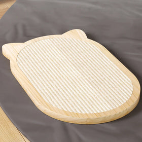 12mm Pine Wood Wall Mounted Cat Scratch Pad Portable Cardboard Cat Scratcher Cute Design Durable Sisal Mat