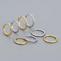 SP Fine Jewelry 18K Gold Plated Huggie Hoop Earrings High Quality 925 Sterling Silver Hoop Earrings for Women