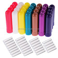 Perfume Essential Oils Aromatherapy Plastic Nose Inhaler Tube Blank Plastic Nasal Inhalers With 8*51MM Refill Cotton Wicks