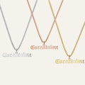 Punk Gothic Style Letter Custom Diy Name  Necklace 925 Sterling Silver Pendant Beads Chain Necklaces Gifts Hip Hop Jewelry