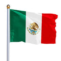 Promotional Product 3x5ft Non-Woven Hand Flag Staffs Custom Vibrate Durable Mexico Waving Flag Jiezuo Digital Printing MegaBDM