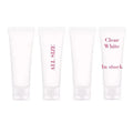 Custom Skin Care Plastic Tub White Clear Soft Hose Packaging Empty Cosmetic Tube in 5ml 10ml 15ml 20ml Sizes with Flip Top Cap