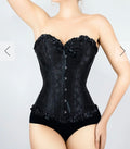 Colorful Women Shapewear Fashionable Wedding Overbust Corselet Top Lace up Women Bustier Corset