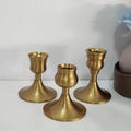 European-style Retro-classical Brass Aluminum Candlestick Metal Romantic Candlelight Dinner Table Decoration