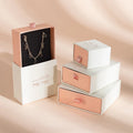High Quality Paper Drawer Jewelry Box Custom Logo for Necklace Ring Earrings Jewelry Packaging Gift Boxes for Jewellery