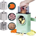 3 in 1 Stainless Steel Garlic Shredder Panel Vegetable Cutter Kitchen Accessories Grater Vegetable Chopper Round Cutter Potato