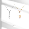 HOVANCI 316l Stainless Steel Jewelry PVD Waterproof  Fashion Jewelry Water Drop Zircon Pendant Necklaces for Women Wholesale