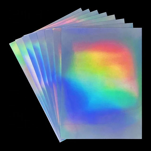 Printable A3 Vinyl Sticker Paper Full Sheets Holographic Adhesive Film A4 Size Inkjet Transparent Hologram Self Adhesive Paper