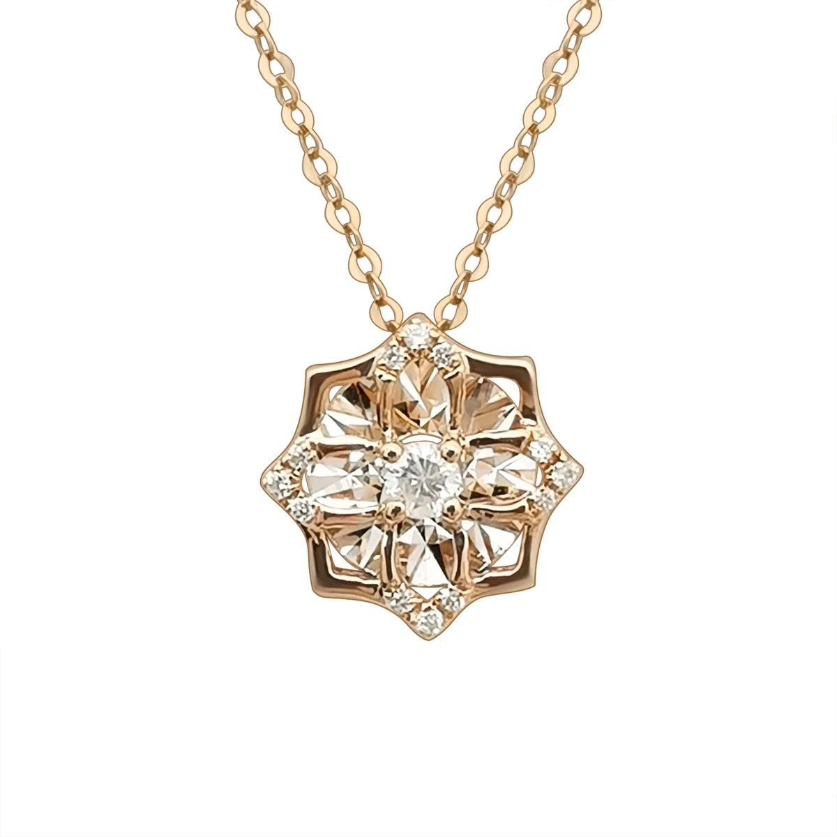 1000s Jewelry 18k Gold Necklace Pure Yellow Gold Fine Jewelry Real Diamond Luxury Necklace Wholesale