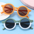 Hot Trending 2025 Cute Children Sunglasses Boys Girls Round Matt Style Sun Glasses Colorful Kids Eyewear