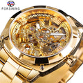 FORSINING Mechanical Watch Hot Sell Business Transparent Stainless Steel Luxury Skeleton Watches Men Wrist Relogio Masculino