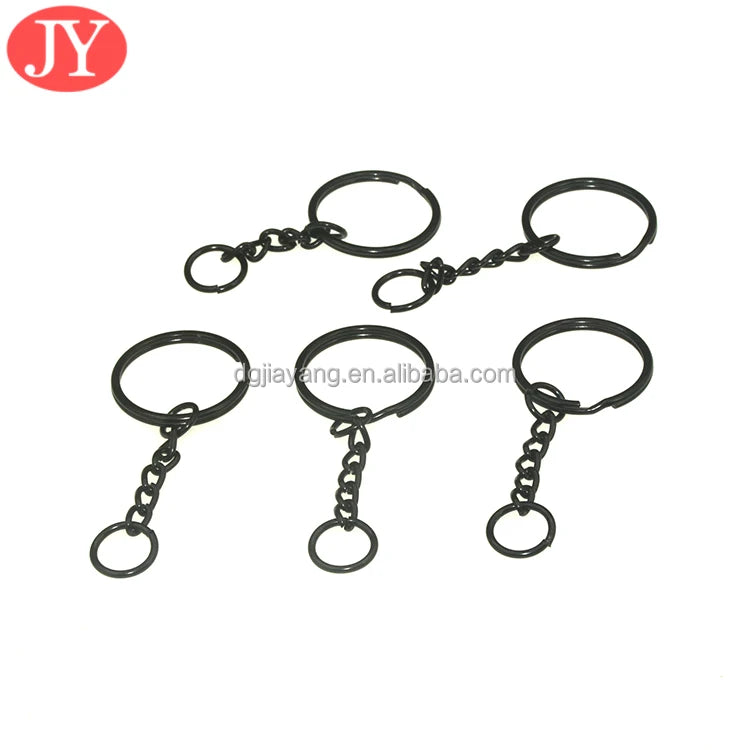 25mm Silver Round Key Rings Lace Decorated Iron Material Split Spring Rings for Bags Keys Backpacks
