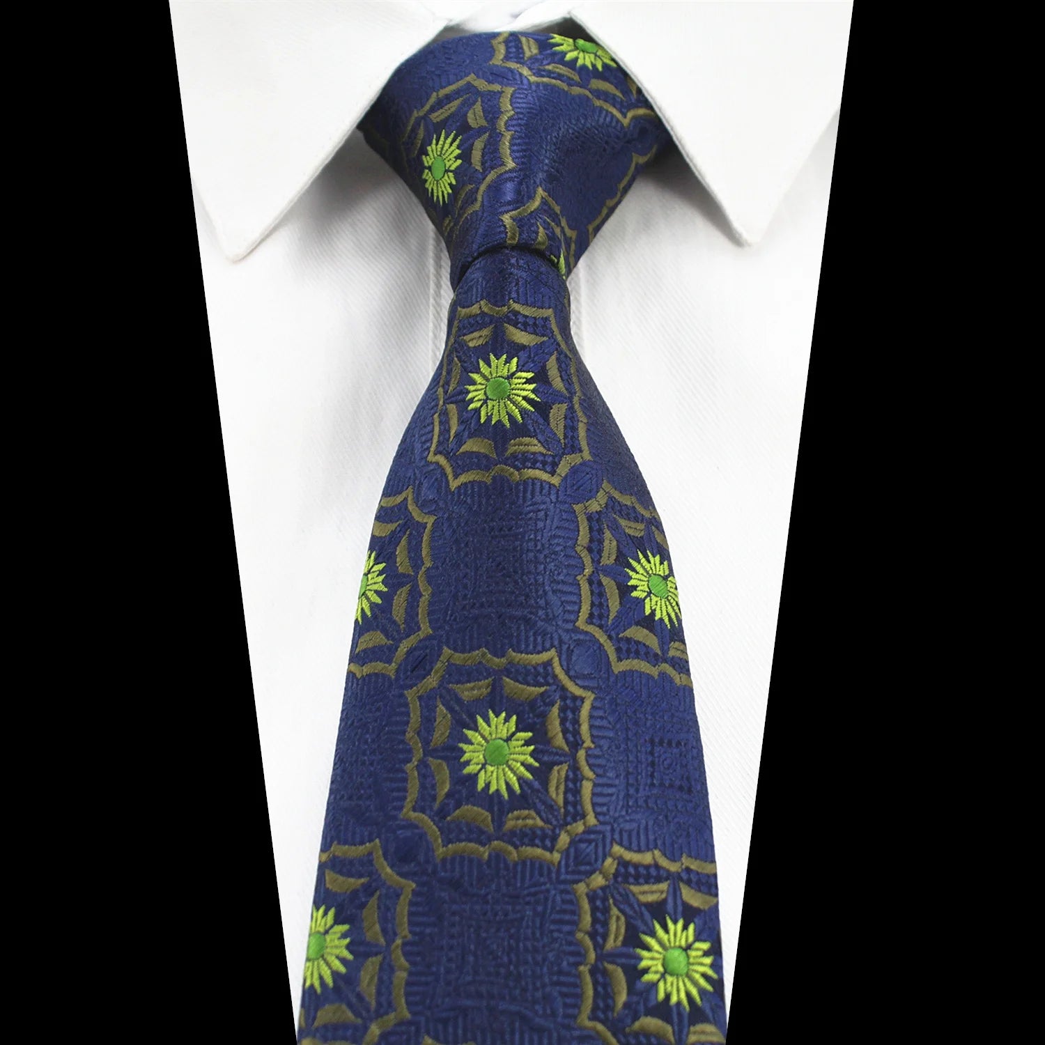 Classic Men's Silk Tie Necktie Woven JACQUARD Neck Ties 8cm Neck Tie