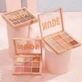 Wholesale 9 Color Crulty Free Eye Shadow Vintage Brown Color Eyeshadow Palette Premium Private Label Eyeshadow