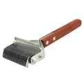 Rake for Dogs Cats 2 in 1 Dematting Comb Deshedding Brush Grooming Tool for Long Short Haired Pain Free Removing Tangle