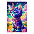 Animal Diamond Painting Colorful Cat Kitty Picture Fairy Dust Diamond Dots Painting Drop Shipping Wholesale ASF2805