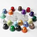 China Manufacturer 500pcs Empty Aluminium Foil Coffee Capsule Nespresso Pods with Heat Sealing Lids
