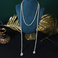 France Retro Natural Baroque Pearl Necklace Luxury Long Large Pearl Chain Freshwater Pearl Necklace for Gifts