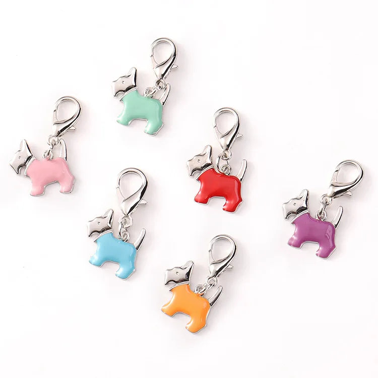 Zinc Alloy Die Casting Glue Dropping Pet Dog Tag Hanging Tag With Blank Lettering on the Back Cute Metal Dog Tag