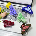 Solid Color Acetic Acid Bowknot Shark Claw Clip New Style Medium Size Acetate Cute Hairpins Smooth Hairgrips Unique Hair Clips