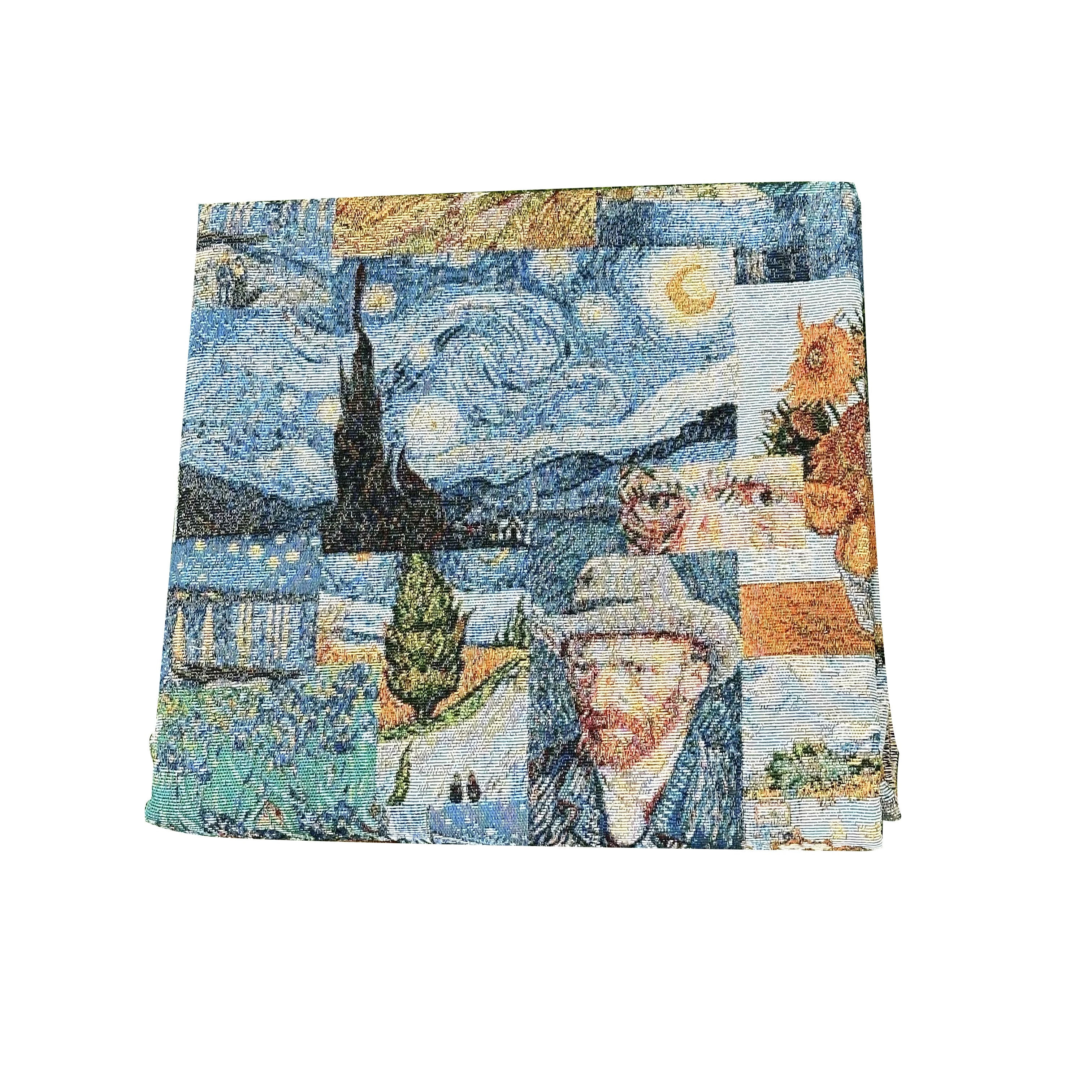 Van Gogh Series Fabrics Wholesale Custom Tapestry Clothing Fabrics for Tapestry Jacket