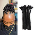 Dreadlocks Cheveux Humains 0.4/0.6/0.8 cm Natural Black 100% Human Hair Dreadlocks Extension Handmade Loc Extensions Human Hair